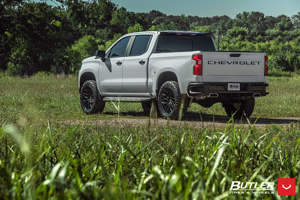 Фото дисков Vossen HF6-3 Черный сатин на Chevrolet Silverado IV