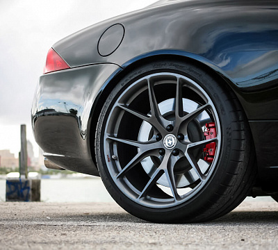Фото дисков HRE P101 на Jaguar XKR II