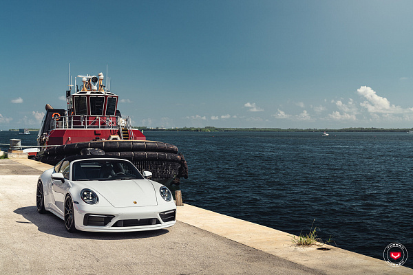 Фото дисков Vossen EVO-2 Черный сатин на Porsche 911 VIII