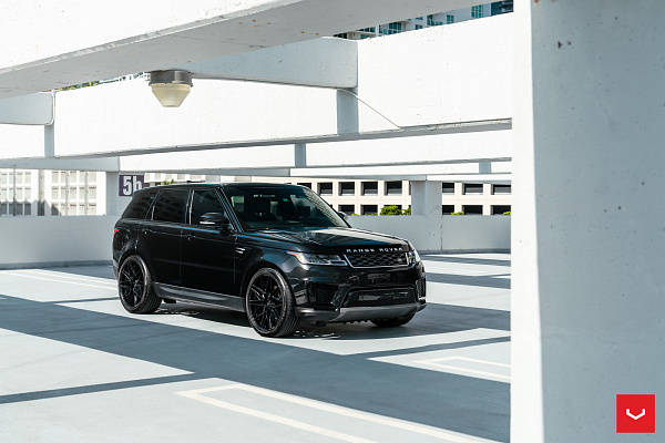Фото дисков Vossen HF-7 Черный глянец на Land Rover Range Rover Sport II