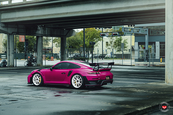 Фото дисков Vossen EVO-2R Белый глянец на Porsche 911 VII