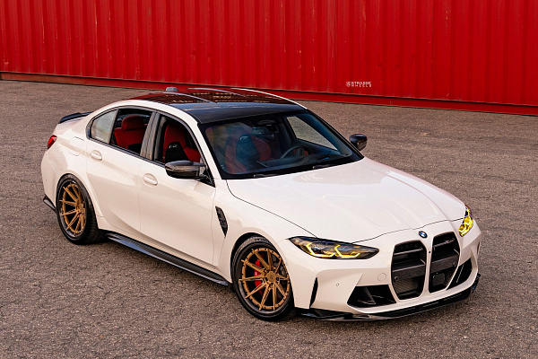 Фото дисков Strasse Wheels SV10-RS Deep Concave FS Сатиновое золото на BMW 3/M3 (G2x/G80)