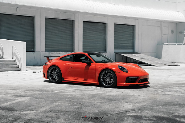 Фото дисков Anrky AN11 Глянцевый темный лак на Porsche 911 VIII