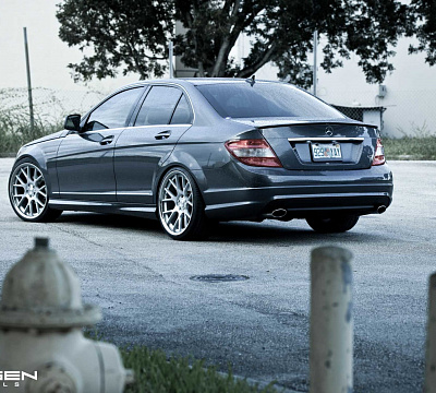 Фото дисков Vossen CV2 на Mercedes-Benz C-Class (W204)
