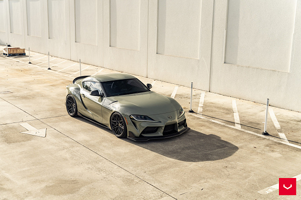 Фото дисков Vossen HF-7 Черный сатин на Toyota Supra A90
