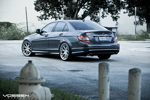 Фото дисков Vossen CV2 Серебро на Mercedes-Benz C-Class (W204)