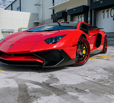 Фото дисков Strasse Wheels SM5R Deep Concave FS на Lamborghini Aventador