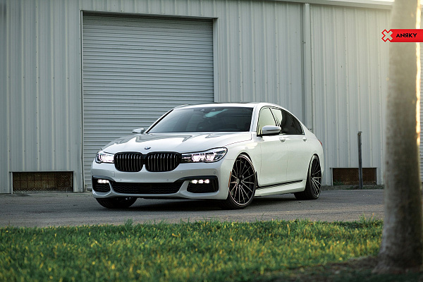 Фото дисков Anrky AN29 Черный сатин на BMW 7 (G11/G12)