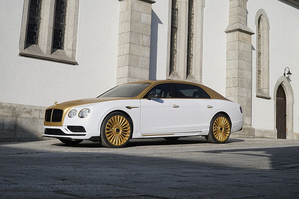 Фото дисков Mansory CS.11 Сатиновое золото на Bentley Flying Spur II