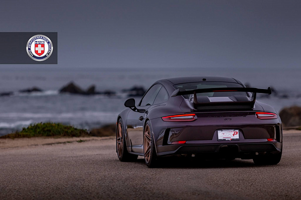 Фото дисков HRE P207 Сатиновая темная медь на Porsche 911 VII