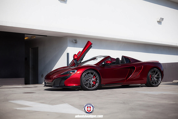 Фото дисков HRE P101 Сатиновый графит на McLaren 650S