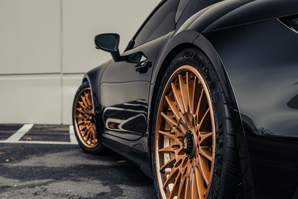 Фото дисков Brixton Forged HS1 Сатиновая медь на Porsche 911 VIII