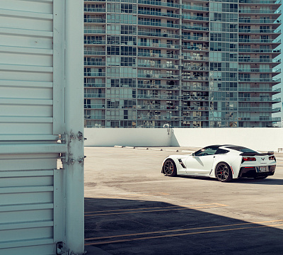Фото дисков Vossen EVO-4R на Chevrolet Corvette C7