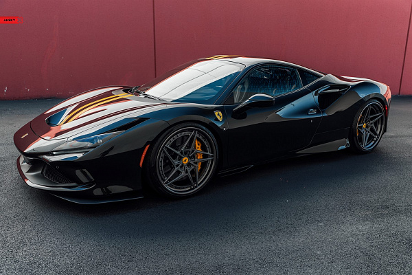 Фото дисков Anrky S3-X3 Сатиновый графит на Ferrari F8