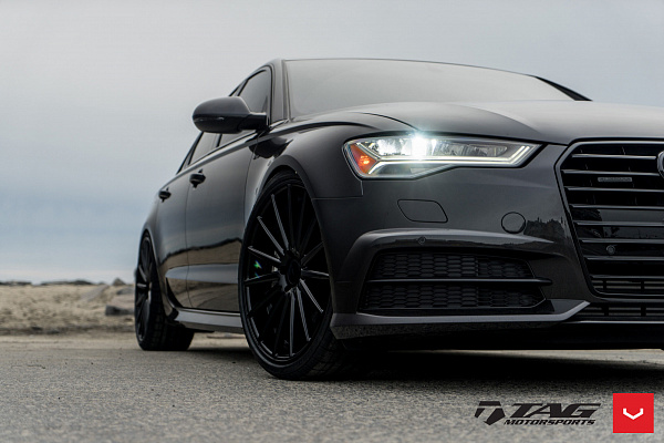 Фото дисков Vossen VFS-2 Черный глянец на Audi A/RS 6 (C7)