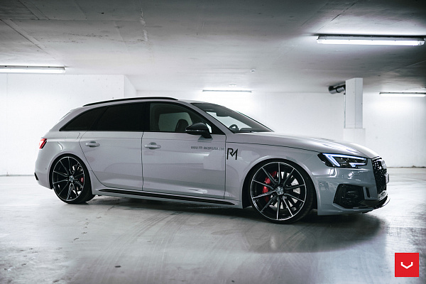 Фото дисков Vossen HF-3 Глянцевый темный лак на Audi A/S/RS 4 (B9)