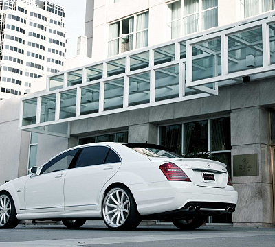 Фото дисков Vossen CV1 на Mercedes-Benz S-Class (W221)