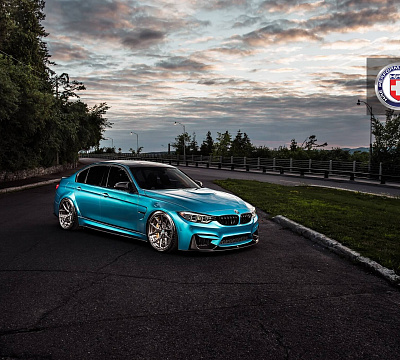 Фото дисков HRE P101 на BMW 3/M3 (F3x/F80)