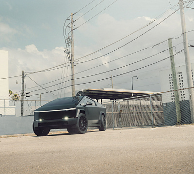 Фото дисков Vossen LC3-11 на Tesla Cybertruck