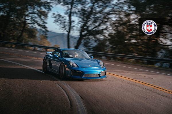 Фото дисков HRE RC103 Черный сатин на Porsche Cayman II