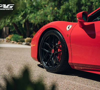 Фото дисков HRE R101 Lightweight на Ferrari 488