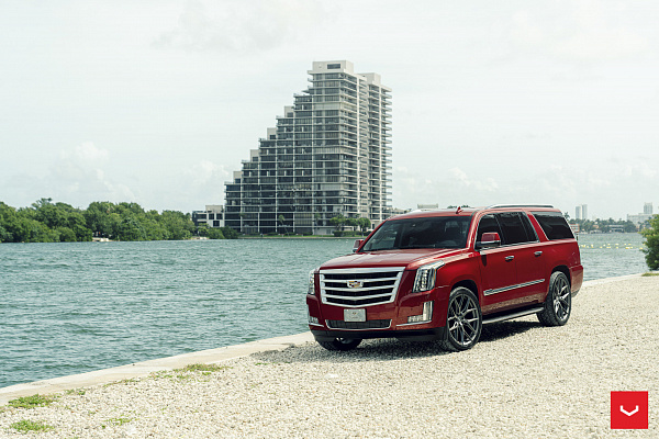 Фото дисков Vossen HF6-4 Матовый графит на Cadillac Escalade IV