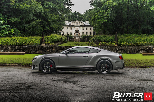 Фото дисков Vossen HF-1 Черный сатин на Bentley Continental GT II