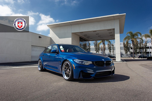 Фото дисков HRE C103 Сатиновая бронза на BMW 3/M3 (F3x/F80)