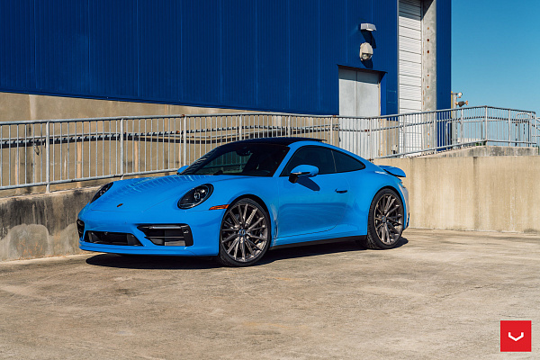 Фото дисков Vossen HF-4T Сатиновый графит на Porsche 911 VIII
