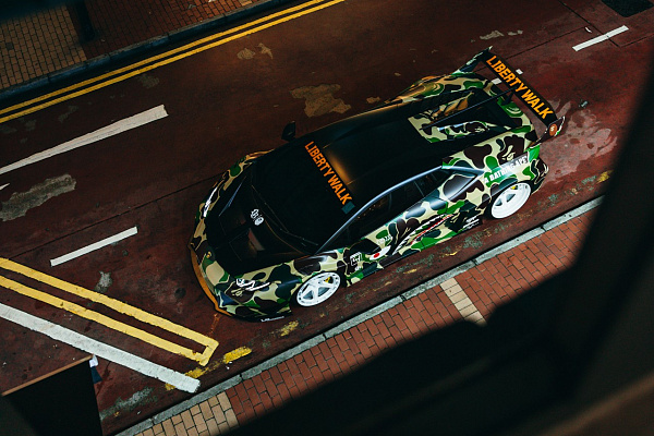 Фото дисков Brixton Forged TR05 AERO1 Белый глянец на Lamborghini Huracan