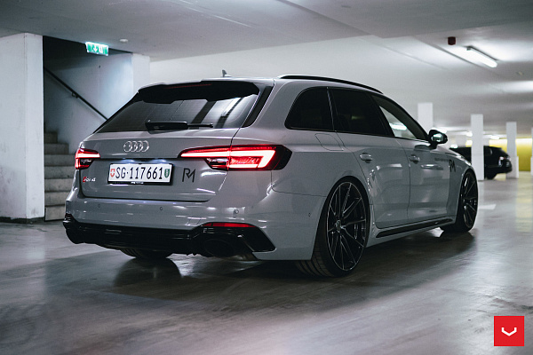 Фото дисков Vossen HF-3 Глянцевый темный лак на Audi A/S/RS 4 (B9)