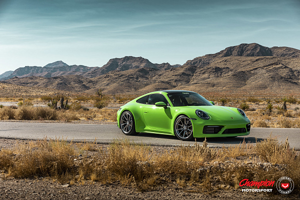 Фото дисков Vossen RS92 Полированный лак на Porsche 911 VIII