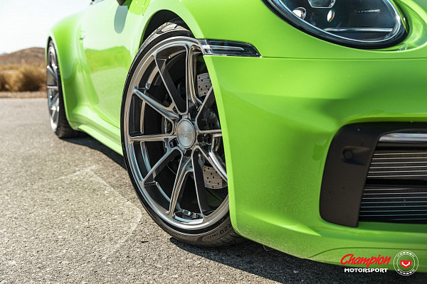 Фото дисков Vossen RS92 Полированный лак на Porsche 911 VIII