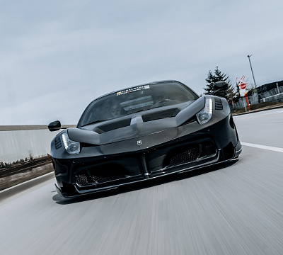 Фото дисков Brixton Forged PF7 Aerotech на Ferrari 458