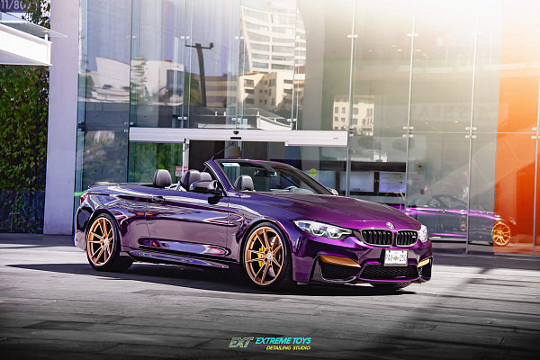 Фото дисков HRE FF04 Сатиновое золото на BMW 4/M4 (F32/F82)
