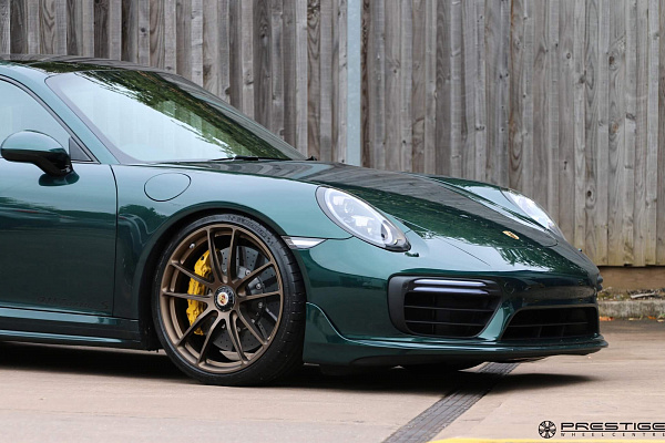 Фото дисков HRE P104 Сатиновая бронза на Porsche 911 VII