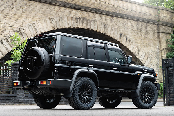 Фото дисков Kahn G22 DC Черный сатин на Toyota Land Cruiser 70