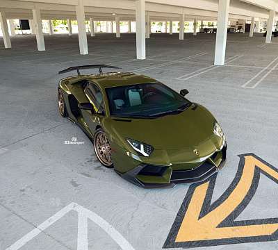 Фото дисков HRE 300 на Lamborghini Aventador