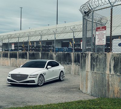 Фото дисков Vossen HF-7 на Genesis G80 II