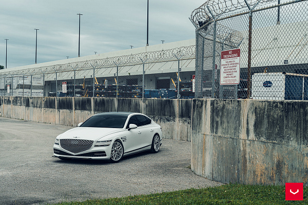 Фото дисков Vossen HF-7 Серебро на Genesis G80 II