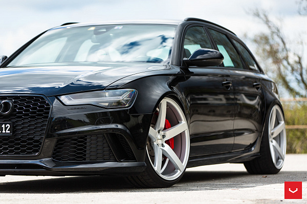 Фото дисков Vossen CV3 Серебро на Audi A/RS 6 (C7)