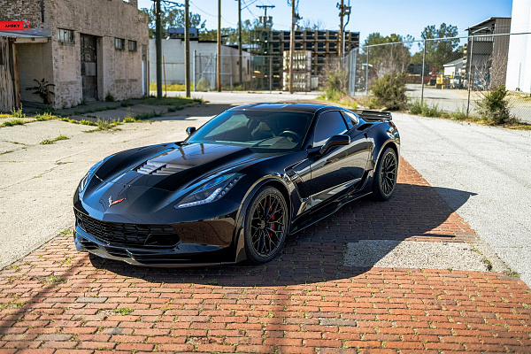 Фото дисков Anrky AN10 Черный сатин на Chevrolet Corvette C8