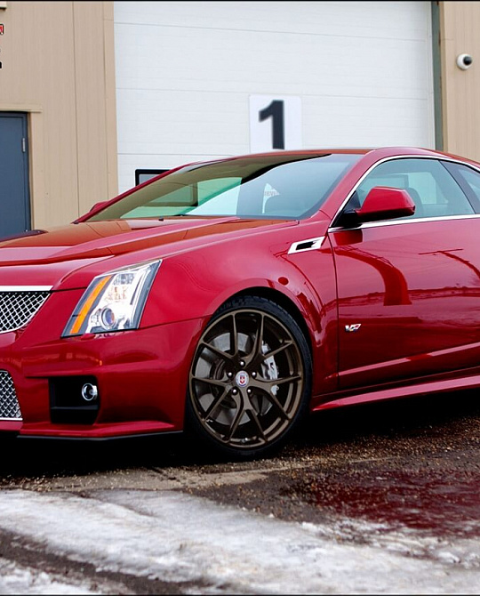 Фото дисков P101 Глянцевая бронза на Cadillac CTS II