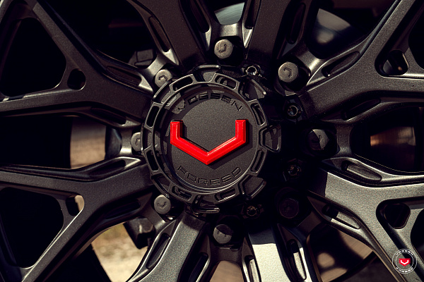 Фото дисков Vossen LCX-02 Черный сатин на GMC Sierra IV
