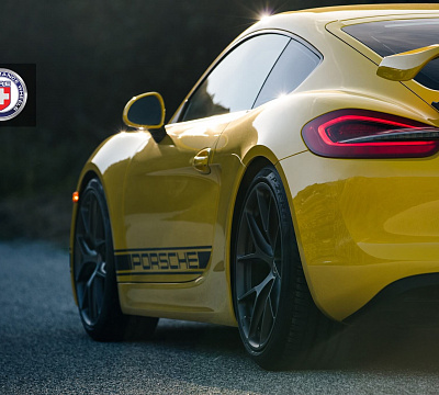Фото дисков HRE P101 на Porsche Cayman II
