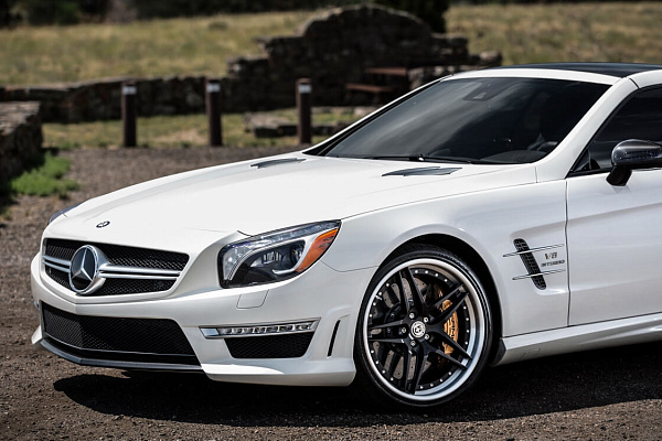 Фото дисков HRE S107 Черный сатин на Mercedes-Benz SL (R231)