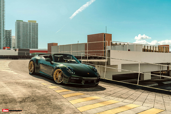Фото дисков HRE S107SC Сатиновое золото на Porsche 911 VIII