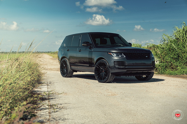 Фото дисков Vossen EVO-6T Черный глянец на Land Rover Range Rover IV