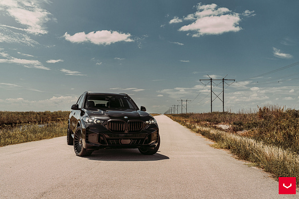 Фото дисков Vossen HF-8 Черный сатин на BMW X5/X5 M (G05/G18/F95)