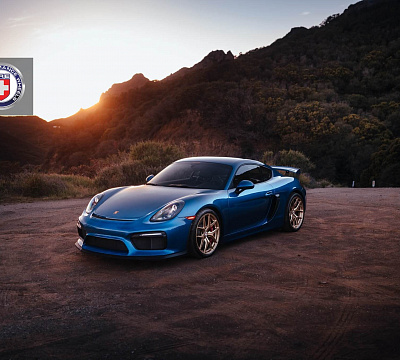 Фото дисков HRE R101 на Porsche Cayman II